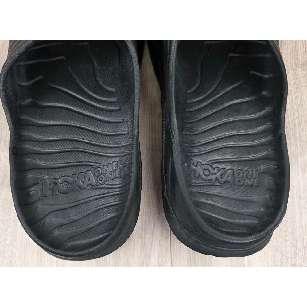 Hoka One One Ora Recovery Slip On Slide Sandals Black Mens Size 13 Gym Work Out - Picture 8 of 10